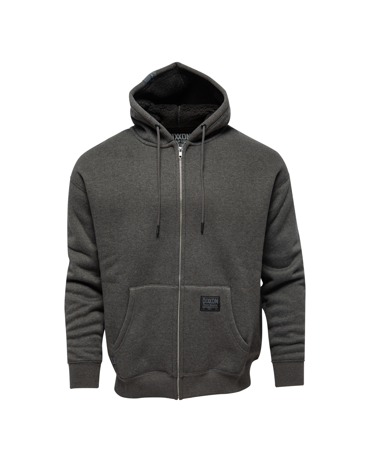 Sherpa Lined Zip Up Hood - Charcoal – Dixxon Flannel Australia