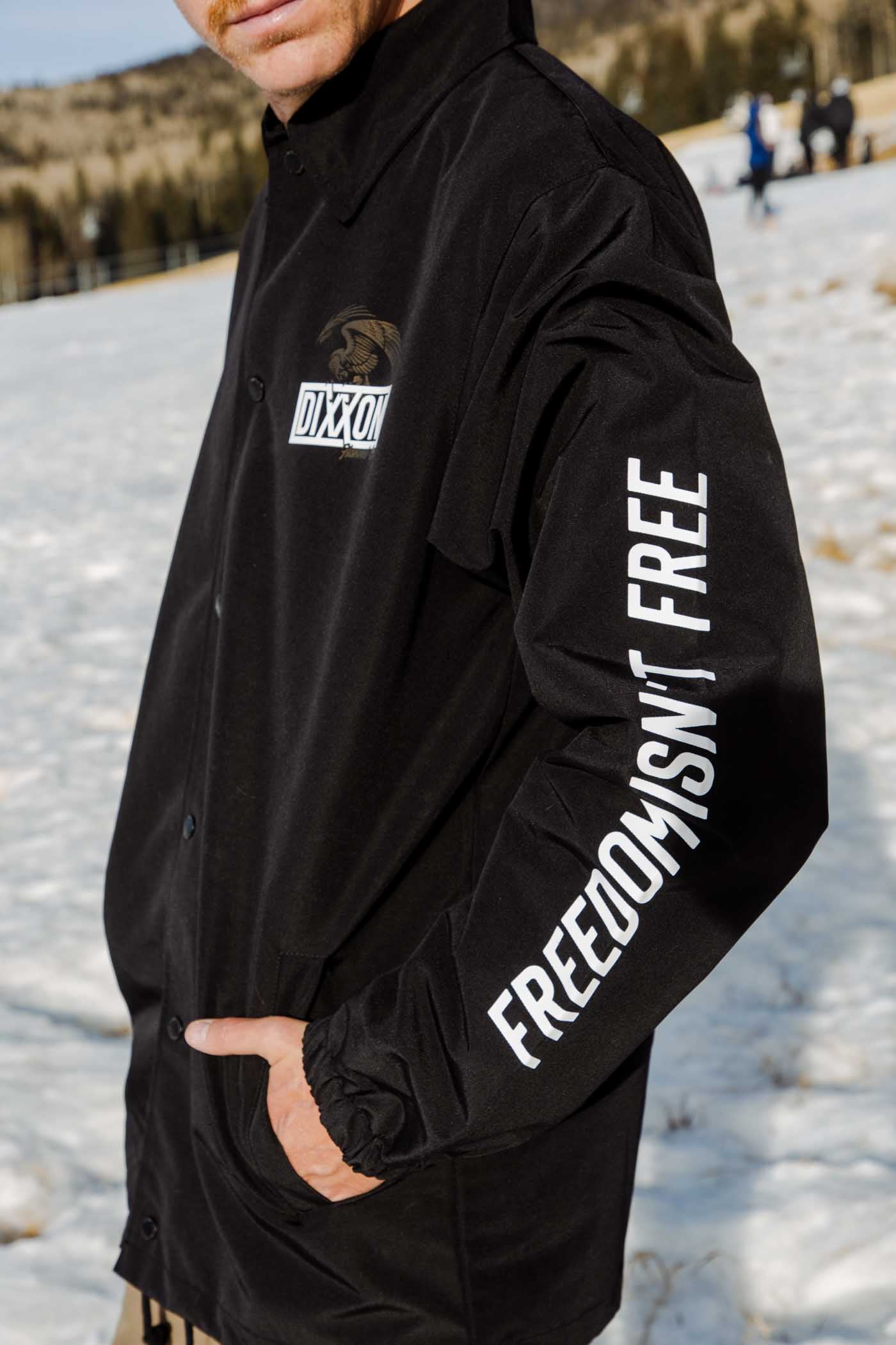 Golden Eagle Coaches Jacket - White & Gold / Black – Dixxon