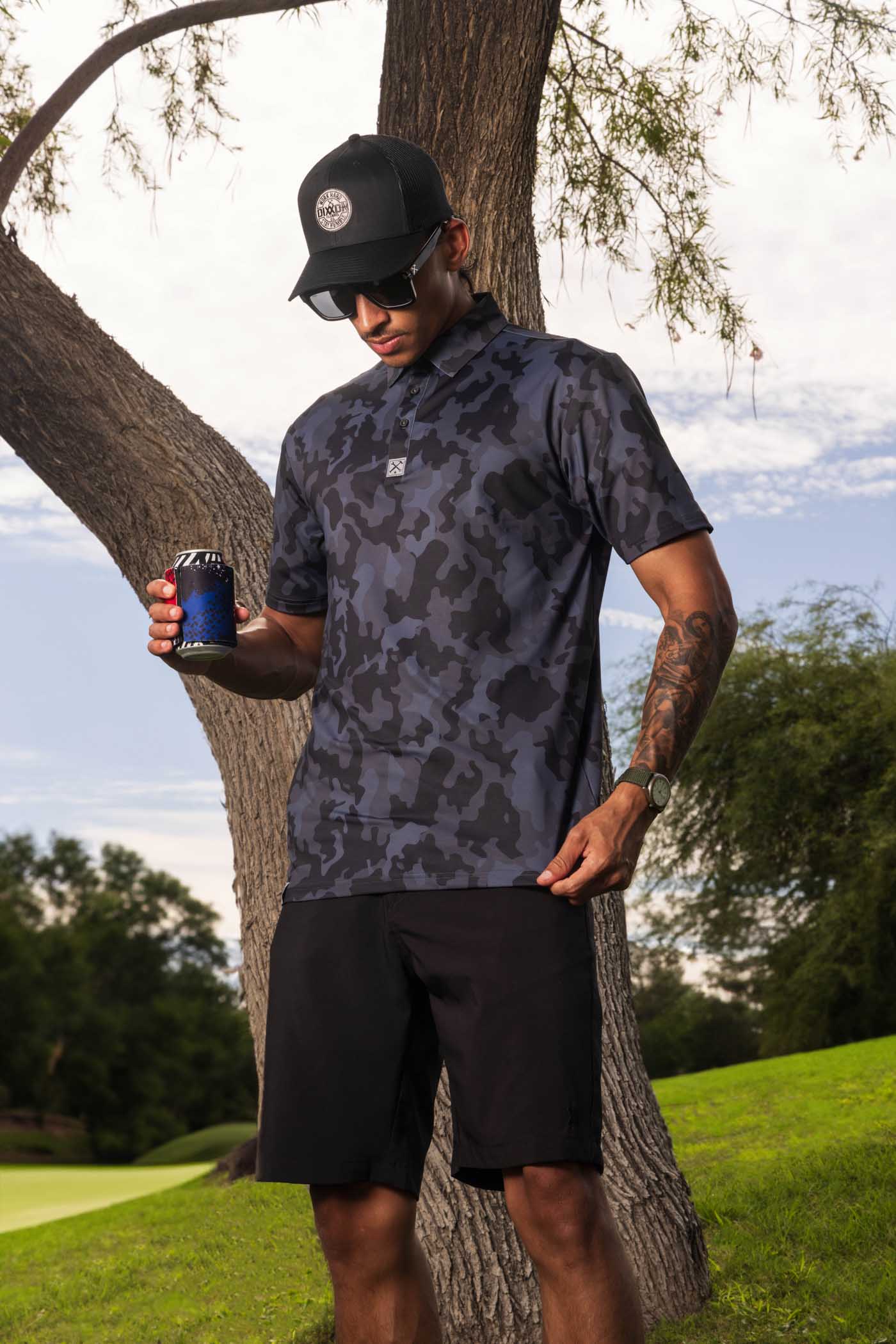 Party Polo - Black Camo – Dixxon Flannel Australia