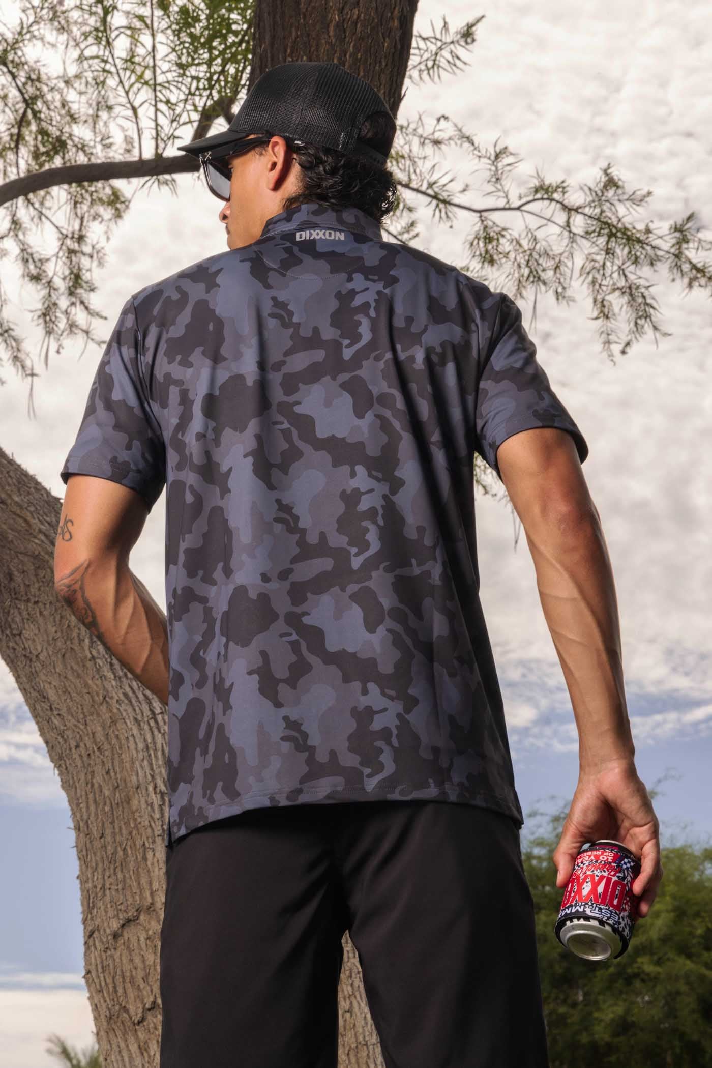 Party Polo - Black Camo – Dixxon Flannel Australia