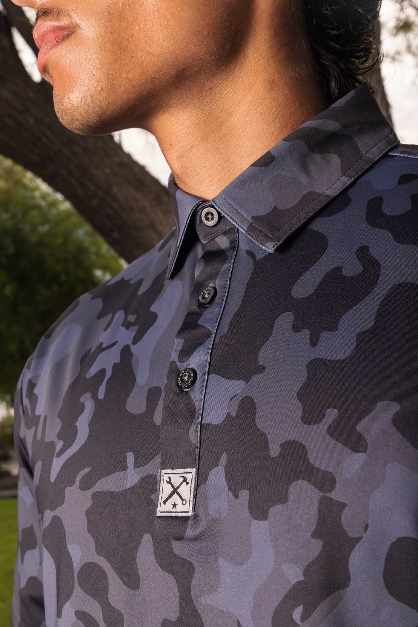 Party Polo - Black Camo – Dixxon Flannel Australia