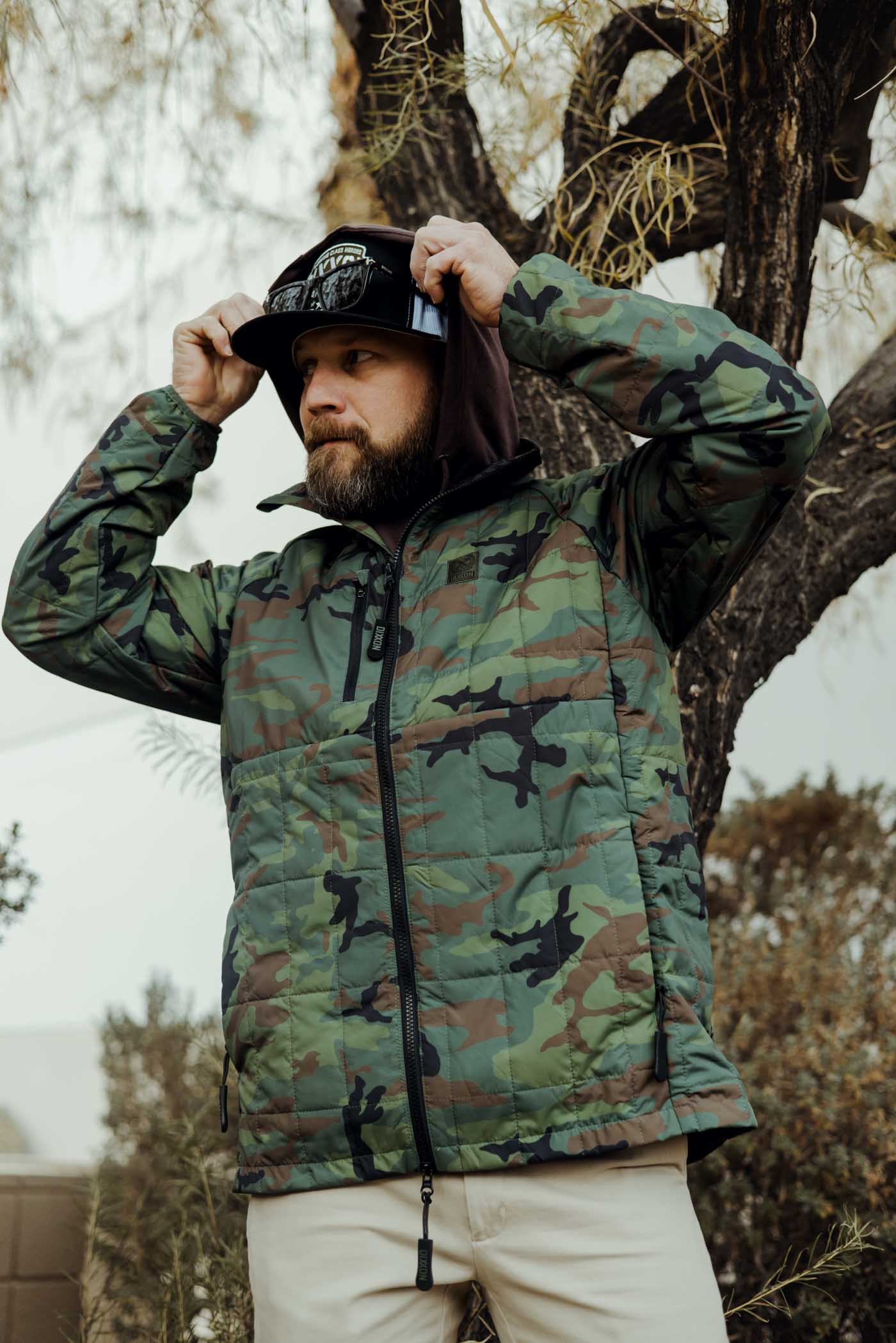 Nomad Puffer Jacket - Camo – Dixxon Flannel Australia