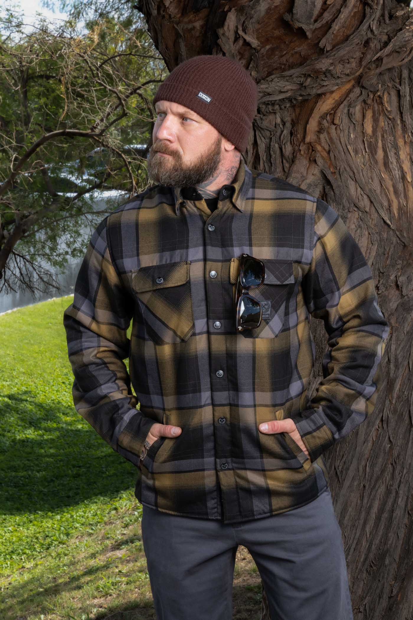 ジャケット・アウター  5002 HIGHLANDER FLANNEL JACKETS Knox Sherpa Lined Flannel Jacket – Dixxon Flannel Australia
