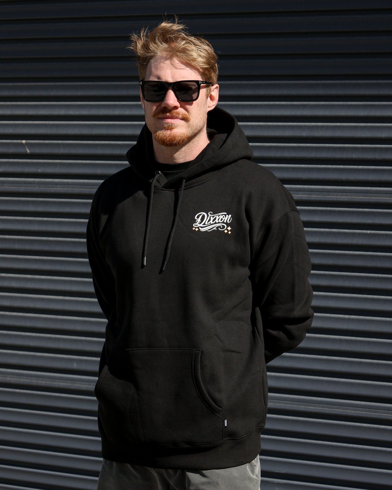 Script Pullover Hood - Black – Dixxon Flannel Australia