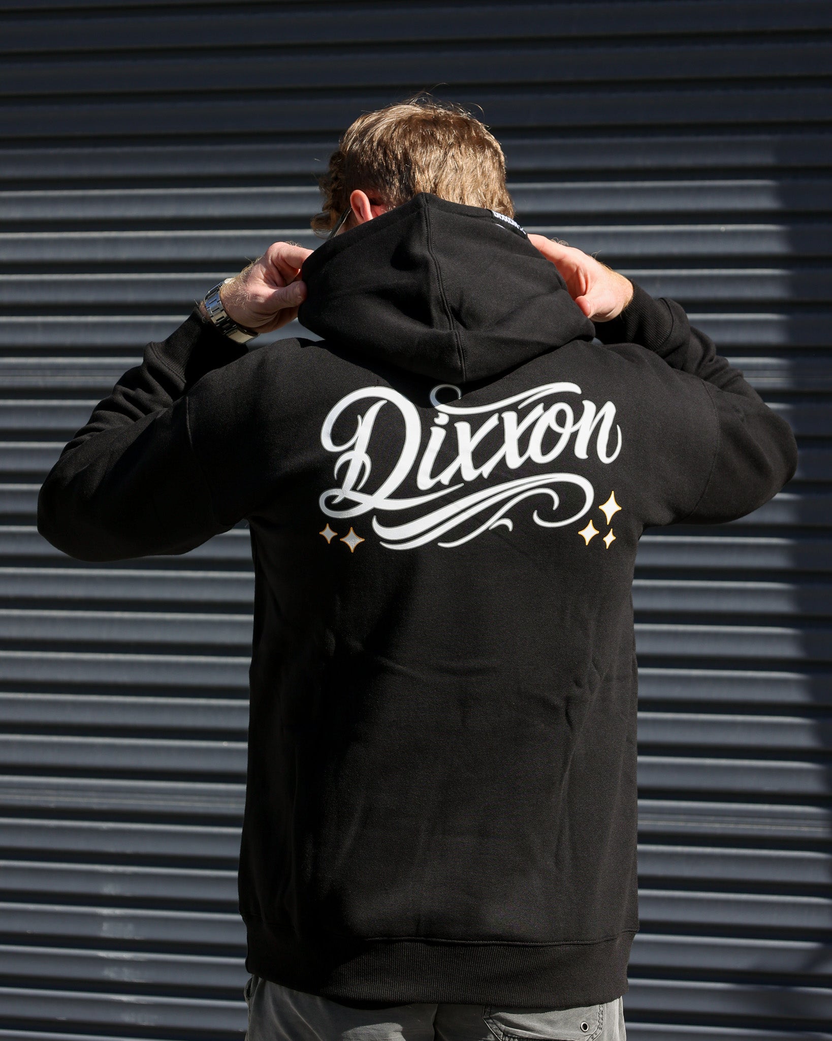 Script Pullover Hood - Black – Dixxon Flannel Australia
